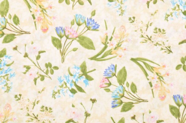 Amerykańska bawełna do patchworku z kwiatami 199PYOPM/118