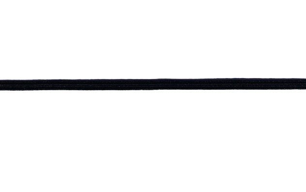 Guma płaska czarna o średnicy 3mm CGP03