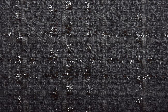 Chanel czarne z błyszczącą nicią 20216/069