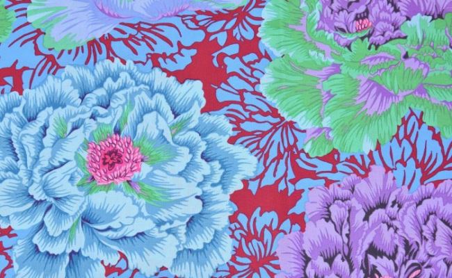 Amerykańska bawełna na patchwork z kolekcji Free Spirit z kwiatami PWPJ062.COOL