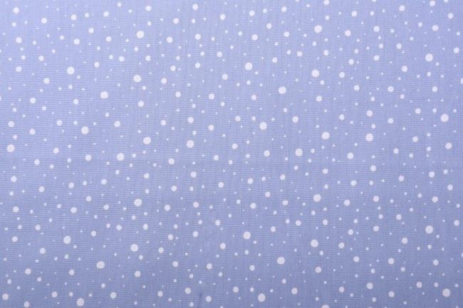 Popelina jasnoniebieska z białymi kropkami KC0312-103
