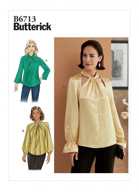 Wykrój Butterick na damską koszulę w wielkości 36-44 B6713-A5