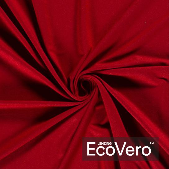 Dzianina wiskozowa dresowa Eco Vero w kolorze czerwonym 18501/014