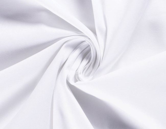 Kanvas jednokolorowa tkanina tapicerska biała 04795/050
