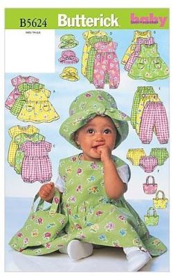 Wykrój Butterick na dzięcięce komplety letnie w roz. Lrg-Xlg B5624/Large Wykrój Butterick na dzięcięce komplety letnie w roz. Lrg-Xlg B5624/Large