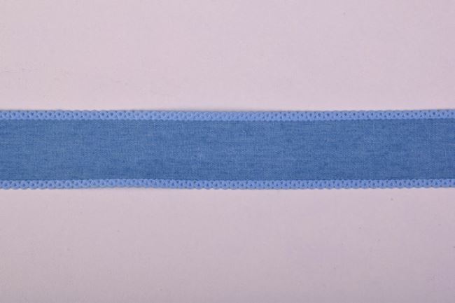 Bawełniana tasiemka ozdobna imitująca dżins w kolorze niebieskim 43088