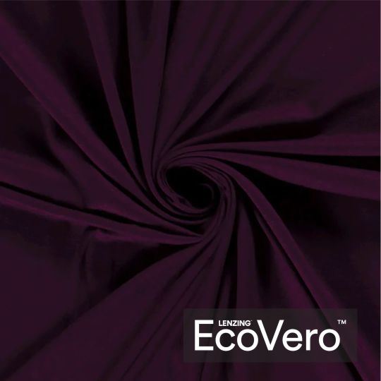 Dzianina wiskozowa Eco Vero w kolorze purpurowym 18500/045