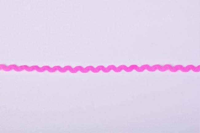 Tasiemka zygzak w kolorze różowym 10535