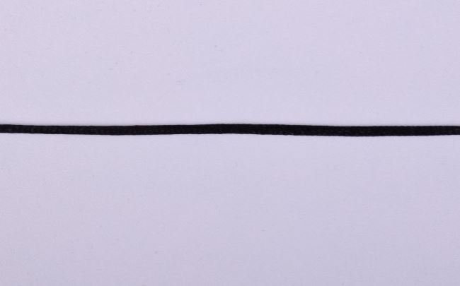 Błyszczący ozdobny sznurek w kolorze czarnym 11242