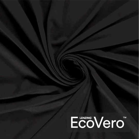 Dzianina wiskozowa Eco Vero w kolorze czarnym 18500/069