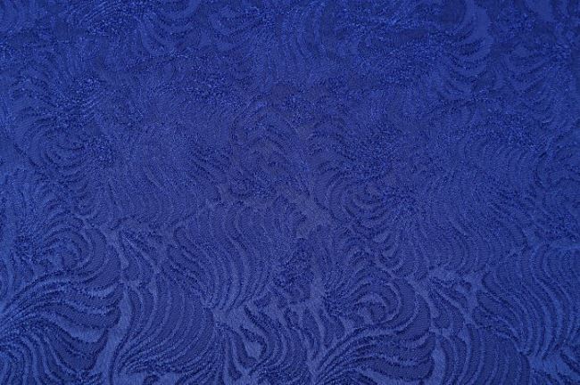 Tkanina kostiumowa żakardowa w kolorze kobaltu 2425/005