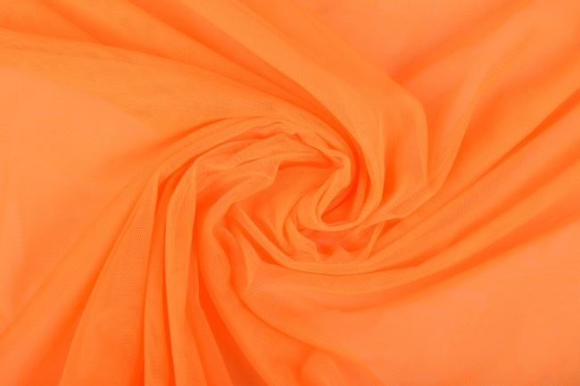 Delikatny tiul w kolorze pomarańczowym 16030/F4