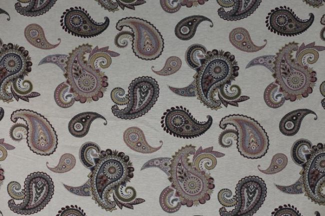 Tkanina dekoracyjna gobelin z orientalnym wzorem 1002/055