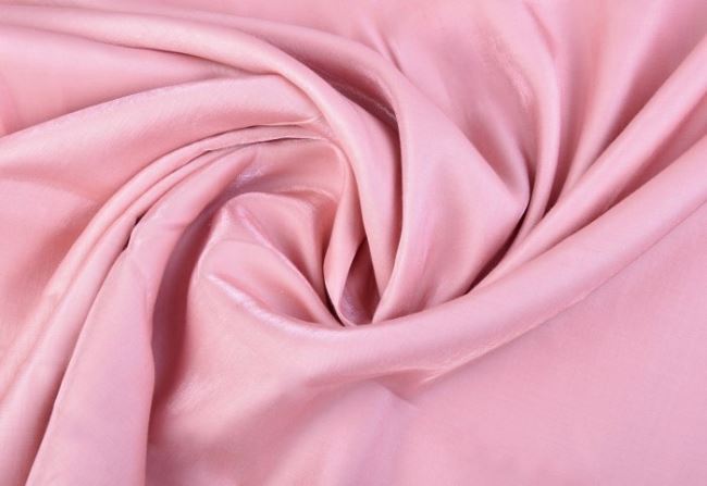 Tkanina koszulowa w różowym kolorze z połyskiem 16940/820
