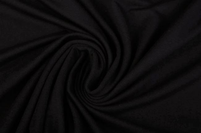 Dzianina bawełniana w kolorze czarnym 10800/069