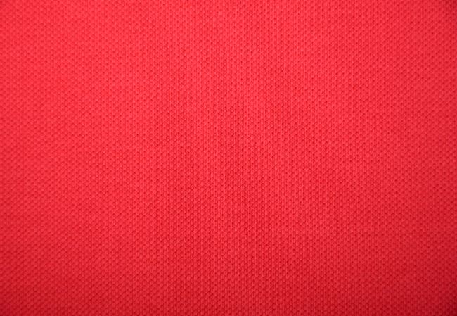 Sportowa dzianina pique w kolorze czerwonym PAR100