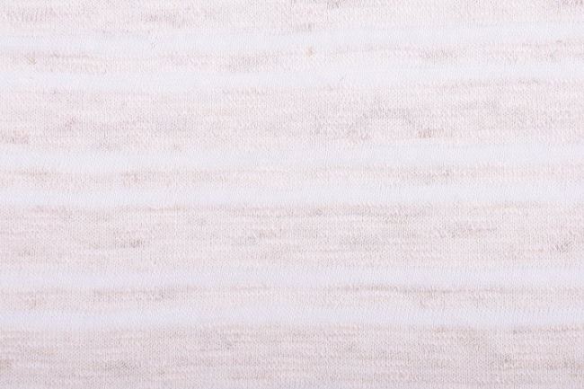 Dzianina swetrowa w kremowym kolorze z paskami BP5819