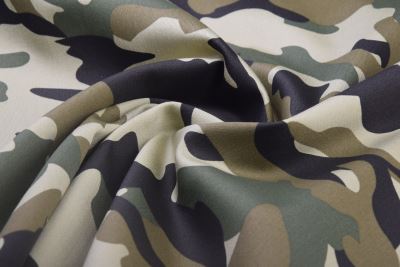 Elastyczny denim z wzorem kamuflażowym 0864/210 (3)