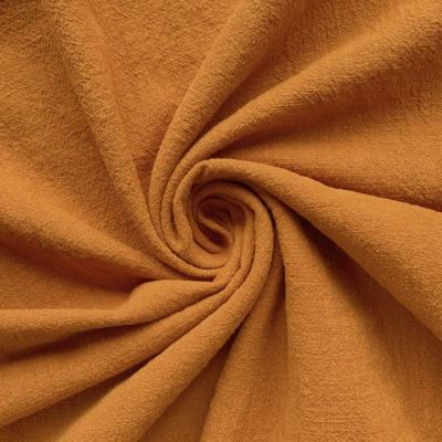 Len stonewashed w kolorze ochry 02155/580K