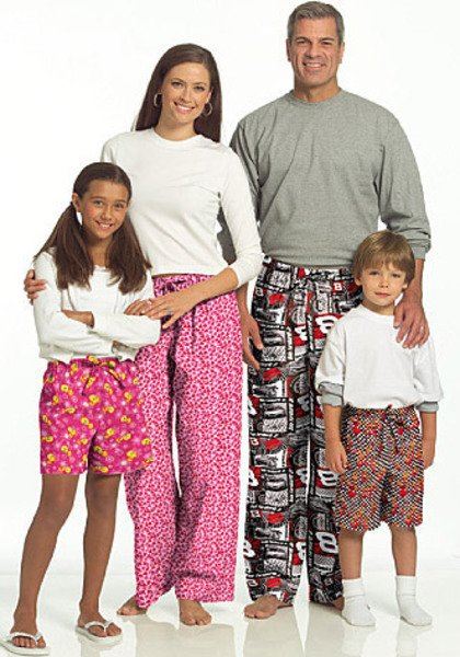 Wykrój Butterick na piżamy dla dzieci w wieku 3-16 lat B5153-Kids