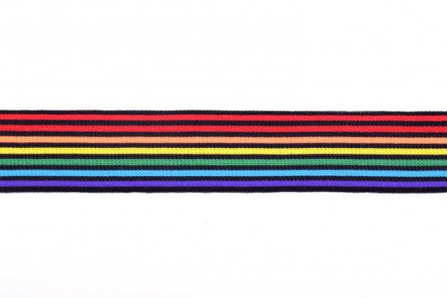 Lampas z wąskimi kolorowymi paskami 32450
