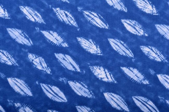Amerykańska bawełna na patchwork z kolekcji Shibori II batikowana z listkami 48011-14