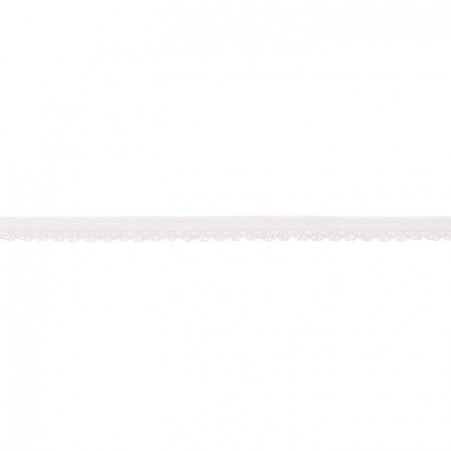 Dekoracyjna gumka z koronką w kolorze białym 367R-43933