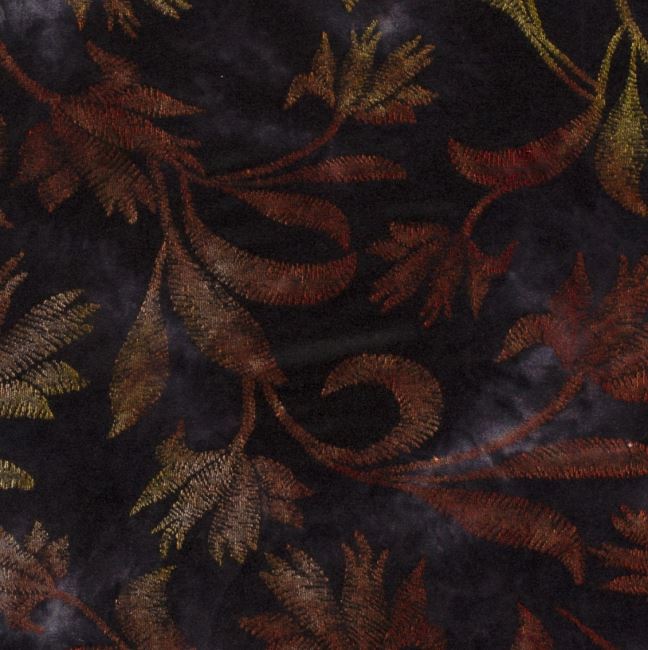 Dzianina wiskozowa z kolorowym bartikowym i  kwiatowym wzorem 18020/056