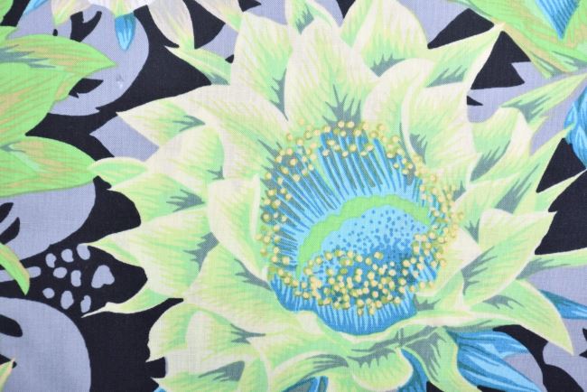 Amerykańska bawełna na patchwork z kolekcji Free Spirit z kwiatami PWPJ096.CONTRAS