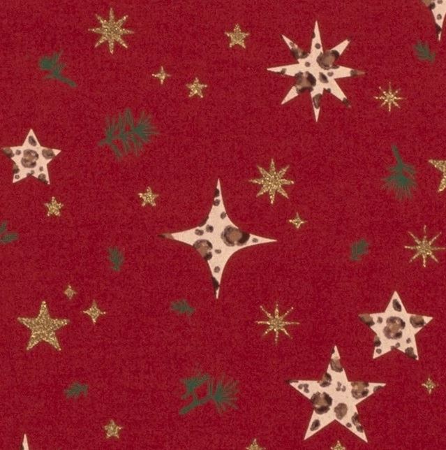 Świąteczna tkanina bawełniana z nadrukiem 18705/016