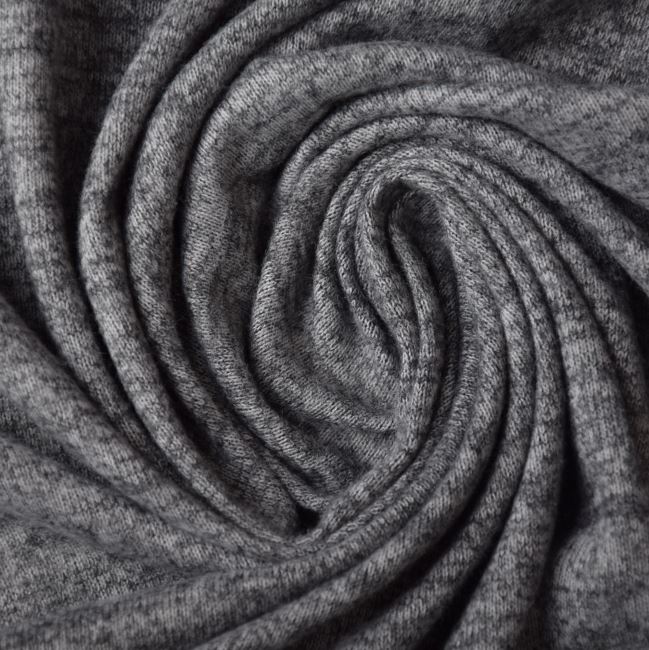 Letnia dzianina swetrowa w kolorze szarego melanżu PAR38