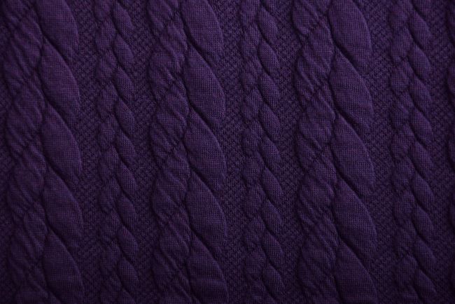 Dzianina swetrowa ze wzorem warkoczów 13423/805