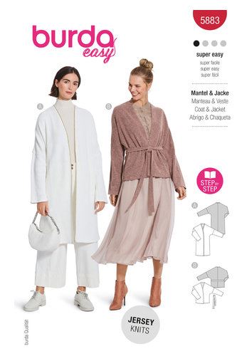 Wykrój na sweter w rozmiarze 34-44 5883