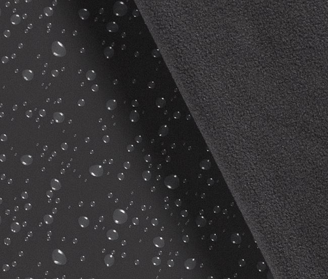 Softshell ciemnoszary z nadrukiem foliowych kropli deszczu 20449/068