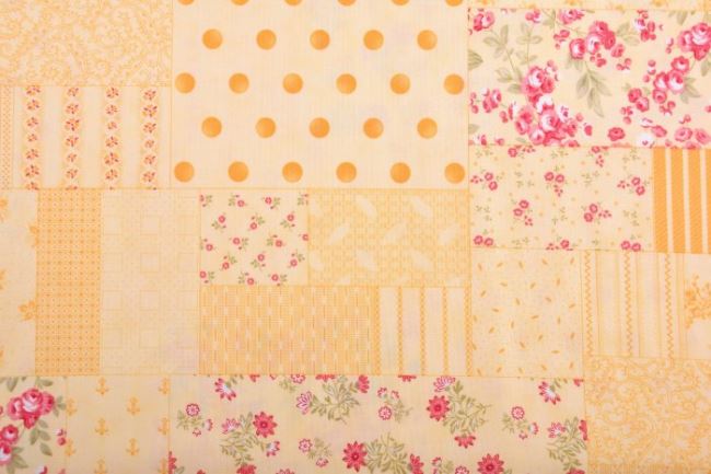 Amerykańska bawełna na patchwork z kolekcji 3 sisters z patchworkowym wzorem 4406015