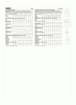 Wykrój Butterick na damski kombinezon w wielkości 42-50 B6881-F5 (1)