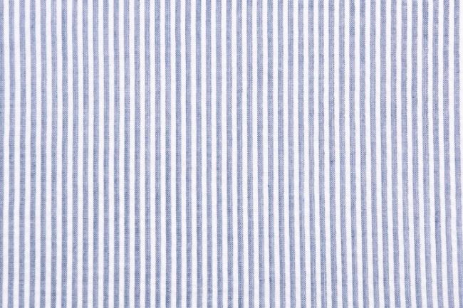 Bawełna koszulowa kreszowana z niebieskimi paskami 13164/008