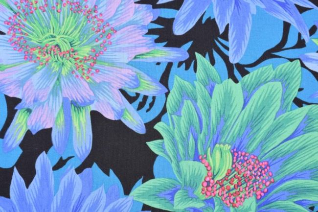 Amerykańska bawełna na patchwork z kolekcji Free Spirit kwiaty PWPJ096.COOL