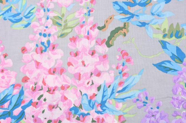 Amerykańska bawełna na patchwork z kolekcji Free Spirit kwiaty PWPJ102.GREY