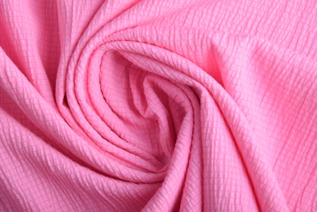 Tkanina koszulowa kreszowana w kolorze różowym 11097/011