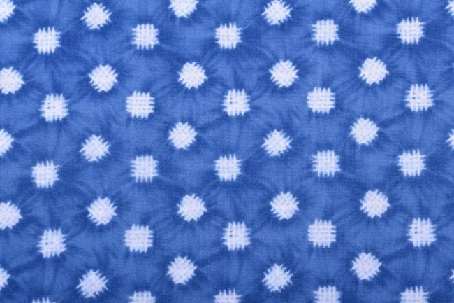 Amerykańska bawełna na patchwork z kolekcji Nuno niebieska batikowana 48042-14