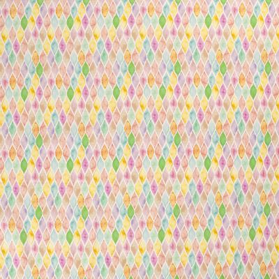 Tkanina dekoracyjna kremowa z cyfrowym nadrukiem geometrycznym 01653/050 (1)