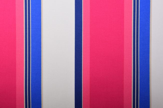 Bawełna elastyczna ze wzorem w kolorowe paski TF007