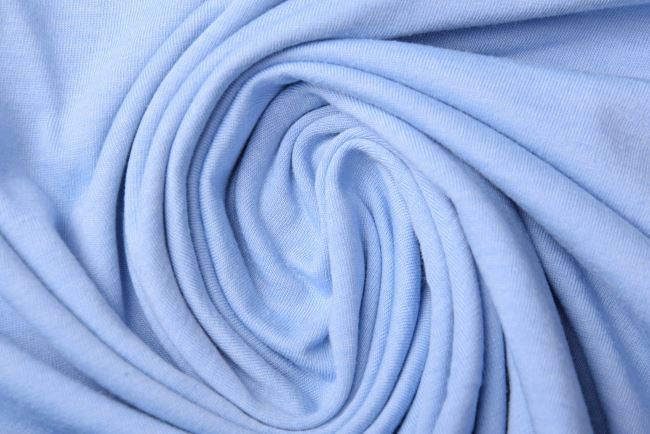 Dzianina bawełniana w kolorze jasnoniebieskim PAR156