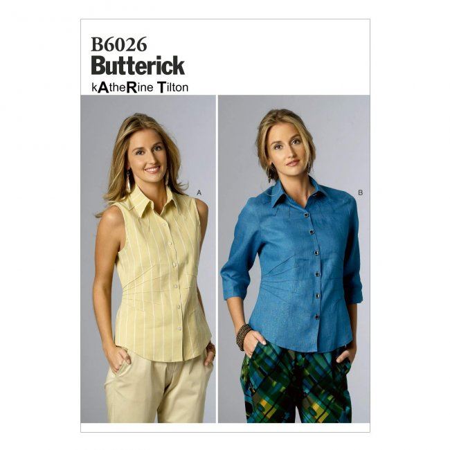 Wykrój Butterick na koszule w roz.  38-46 B6026-B5