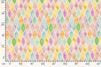 Tkanina dekoracyjna kremowa z cyfrowym nadrukiem geometrycznym 01653/050 (3)