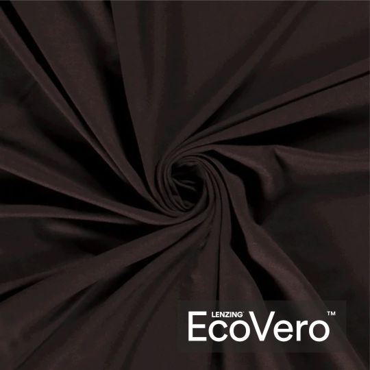 Dzianina wiskozowa Eco Vero w kolorze ciemnobrązowym 18500/058