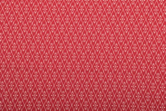 Amerykańska bawełna na patchwork z kolekcji French General czerwona ze wzorem 13836-11
