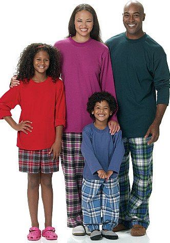 Wykrój Butterick na piżamy dla dzieci w wieku 3-12 lat B5572-Kids