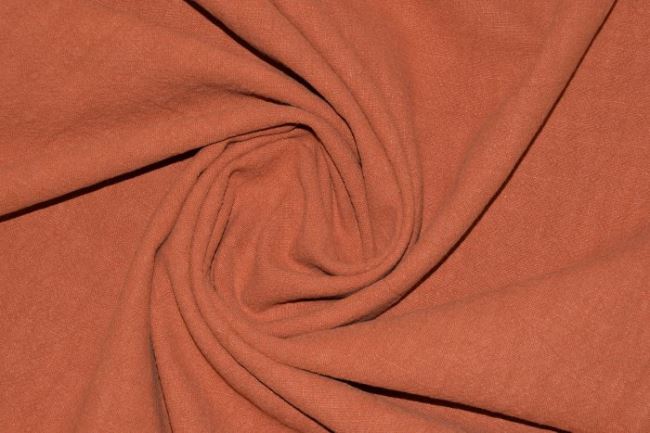 Przyrodnia tkanina ramie w kolorze ceglowym 130.306.5009
